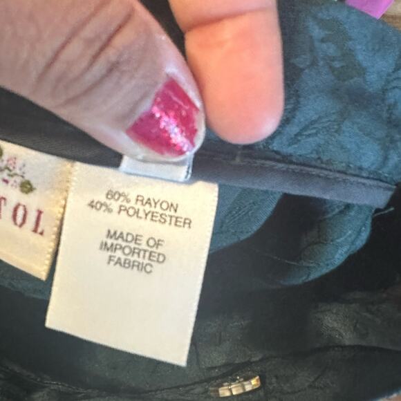 Susan Bristol Dark Green Pleated Skirt – Size 6 - Picture 7 of 8